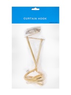 Крючок - держатель для штор на стену CAPPIO KS044, металлический, цвет золото, 2 шт - фото 61616204