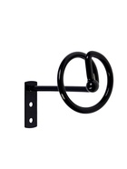 Крючок - держатель для штор на стену CAPPIO KS044, металлический, цвет черный, 2 шт - фото 61616211