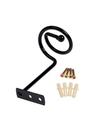 Крючок - держатель для штор на стену CAPPIO KS044, металлический, цвет черный, 2 шт - фото 61616213