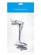 Крючок - держатель для штор на стену CAPPIO KS044, металлический, цвет черный, 2 шт - фото 61616214