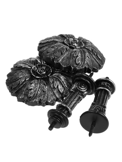 Держатель для штор CAPPIO KS035, d=9.8 мм, цвет серебро, 2 шт.