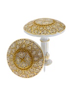 Крючок для штор CAPPIO KC211, d=9.6 мм, цвет белый с золотом, 2 шт - фото 61616227