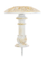 Крючок для штор CAPPIO KC211, d=9.6 мм, цвет белый с золотом, 2 шт - фото 61616229