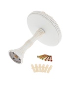 Крючок для штор CAPPIO KS038, d=11 см, цвет белый с золотом, 2 шт - фото 61616266