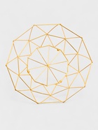 Ваза для фруктов «Доляна. Геометрия Голд», 25.5×27×10 см, золотистая - фото 7628314