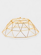 Ваза для фруктов «Доляна. Геометрия Голд», 25.5×27×10 см, золотистая - фото 7628316