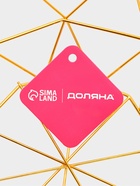 Ваза для фруктов «Доляна. Геометрия Голд», 25.5×27×10 см, золотистая - фото 14997392