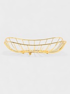 Ваза для фруктов «Доляна. Милена», 28×28×7 см, золотистая - Фото 2