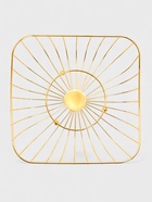 Ваза для фруктов «Доляна. Милена», 28×28×7 см, золотистая - Фото 3