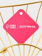 Ваза для фруктов «Доляна. Милена», 28×28×7 см, золотистая - Фото 7