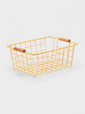 Корзина для хранения «Доляна. Голден», 24.5×18×10 см, золотистая 10906551