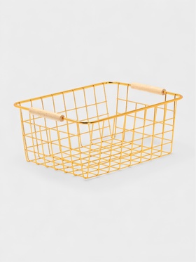 Корзина для хранения «Доляна. Голден», 29.5×22×12.5 см, золотистая 10906552