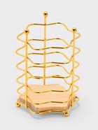 Сушилка для столовых приборов «Доляна. Старлайт», 11×11×15.5 см, золотистая - Фото 4