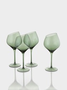 Набор бокалов для вина Magistro «Иллюзия», 540 мл, 4 шт., 10×24 см, зелёные 10956126