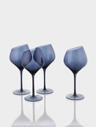 Набор бокалов для вина Magistro «Иллюзия», 540 мл, 4 шт., 10×24 см, синие - Фото 2