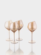 Набор бокалов для вина Magistro «Иллюзия», 540 мл, 4 шт., 10×24 см, бронзовые 10956129