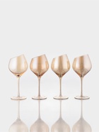 Набор бокалов для вина Magistro «Иллюзия», 540 мл, 4 шт., 10×24 см, бронзовые 10956129