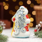 УЦЕНКА Сувенир «Дед Мороз Снеговей», красная шуба, 10 см, фарфор 10961631