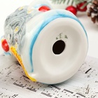 УЦЕНКА Сувенир «Дед Мороз Снеговей», красная шуба, 10 см, фарфор 10961631