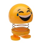 УЦЕНКА Смайл на пружинке, на панель в авто, смех, желтый - Фото 2