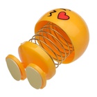 УЦЕНКА Смайл на пружинке, на панель в авто, сердечко, желтый - Фото 3