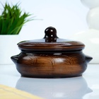 УЦЕНКА Горшок керамический для запекания «Борисовский» 0.7 л / 15×9 см, старина - Фото 1