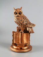 УЦЕНКА Копилка «Сова в книге малая» бронза, 14×17×27 см 10961692