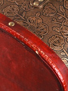 УЦЕНКА Шкатулка дерево состаренная «Золотые цветы на чёрном» сундучок 23×30×24 см 10961694