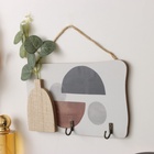 УЦЕНКА Крючки декоративные дерево «Абстракция. Цветок в вазе» 1.5×23.5×12.5 см 10961704