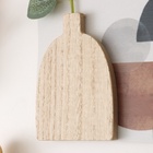 УЦЕНКА Крючки декоративные дерево «Абстракция. Цветок в вазе» 1.5×23.5×12.5 см 10961704