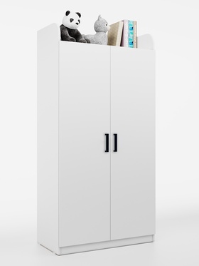 Шкаф распашной двухстворчатый «Клик Мебель. Ушастый», 860×450×1700 мм, цвет белый 10951952