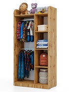 Шкаф распашной двухстворчатый «Клик Мебель. Ушастый», 860×450×1700 мм, цвет дуб вотан/белый 10951953