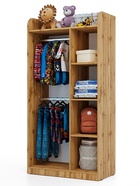 Шкаф распашной двухстворчатый «Клик Мебель. Ушастый», 860×450×1700 мм, цвет дуб вотан/серый 10951954