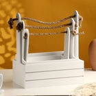 УЦЕНКА Набор кашпо деревянных 3 в 1 (29×18×33; 25×15×30; 21×12×23) «Аром», белый - Фото 2