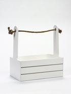 УЦЕНКА Набор кашпо деревянных 3 в 1 (29×18×33; 25×15×30; 21×12×23) «Аром», белый - Фото 20