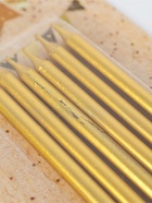 УЦЕНКА Свечи в торт "Высокий Ройс", 6 шт, золото - фото 14986975