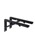 УЦЕНКА Кронштейн складной для столов и полок ТУНДРА, K001, 2 шт., длина 300 мм, сталь цвет черный 9 - Фото 2
