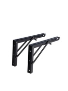 УЦЕНКА Кронштейн складной для столов и полок ТУНДРА, K001, 2 шт., длина 300 мм, сталь цвет черный 9 - Фото 3