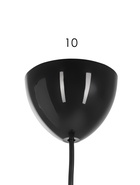 Светильник подвесной 2513/1, Е27, 40 Вт, 25×84 см, чёрный 10957686