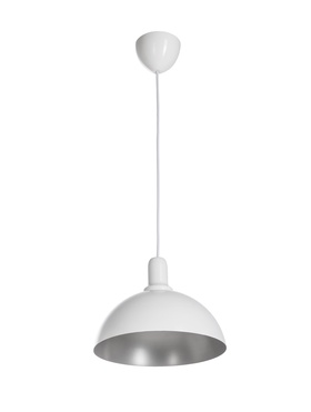 Светильник подвесной 2513/1, Е27, 40 Вт, 25×84 см, белый
