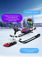 УЦЕНКА Снегокат «Тимка спорт 4-1», ТС4-1/ГФ, со спинкой и ремнём безопасности - Фото 4