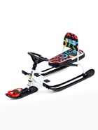 УЦЕНКА Снегокат «Тимка спорт 4-1», ТС4-1/ГФ, со спинкой и ремнём безопасности - Фото 6