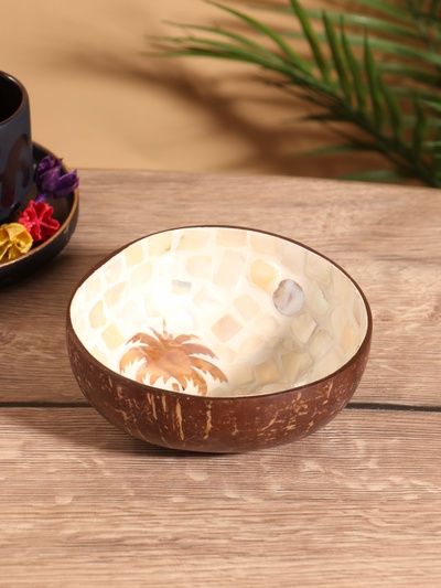 УЦЕНКА Чаша «Пальма» 14×14×6 см, кокос