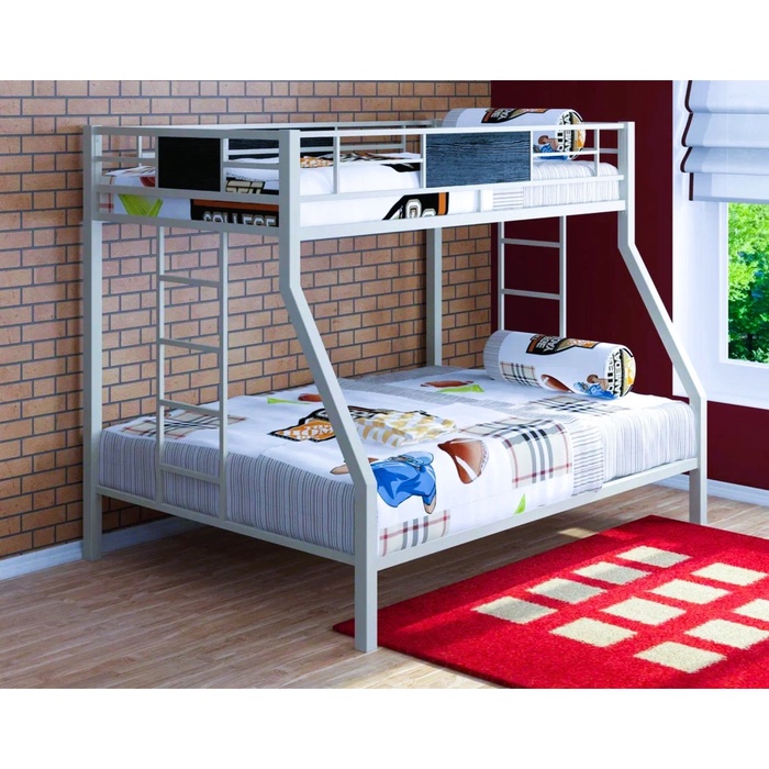 Кровать двухъярусная «Гранада» белый/ЛДСП венге