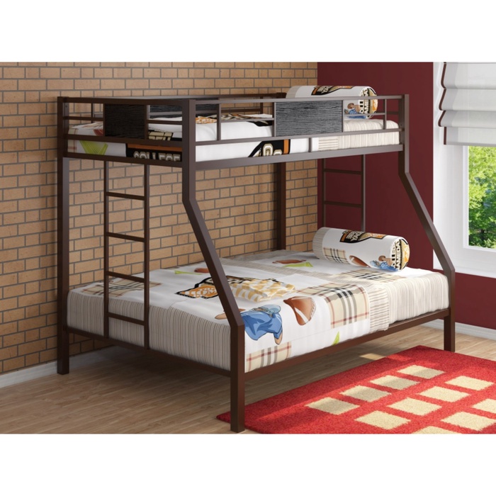 Кровать двухъярусная «Гранада» коричневый/ЛДСП венге