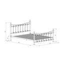 Кровать "Эльда" черный/серебро - Фото 2