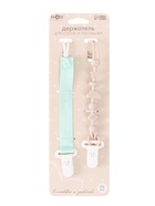 Держатель для соски пустышки, 2 шт, текстиль и силикон, Mum&Baby 10865028