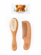 Набор деревянных расчесок детских с натуральной щетиной, 2 шт в коробке, M&B 10884908