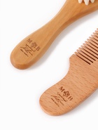 Набор деревянных расчесок детских с натуральной щетиной, 2 шт в коробке, M&B 10884908