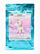 Набор для вязания игрушки «Единорожка», 18 см, амигуруми 10885032
